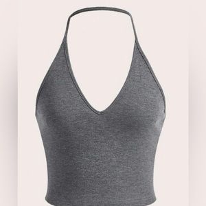 Dark Gray Halter Top